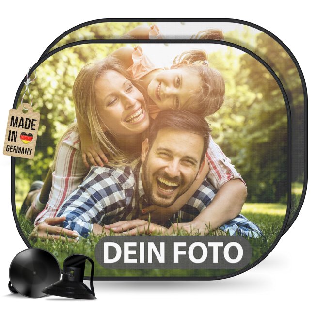 Auto-Sonnenschutz selbst gestalten mit Foto und/oder Name