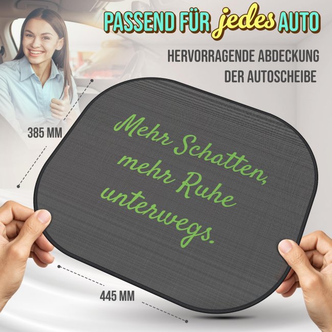 Auto-Sonnenschutz selbst gestalten mit Wunschtext - Einzeln