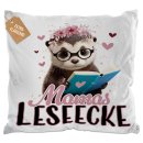 Kissen - Mamas Leseecke - Otter - in 3 Farben