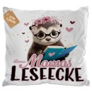 Kissen - Bonusmamas Leseecke - Otter - in 3 Farben