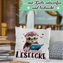 Kissen - Bonusmamas Leseecke - Otter - in 3 Farben