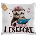 Kissen - Omas Leseecke - Otter - in 3 Farben