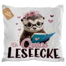 Kissen - Uromas Leseecke - Otter - in 3 Farben