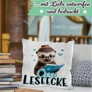 Kissen - Opas Leseecke - Otter - in 2 Farben