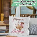 Kissen - Mamas Lieblingsplatz - N&auml;hen - in 4 Farben