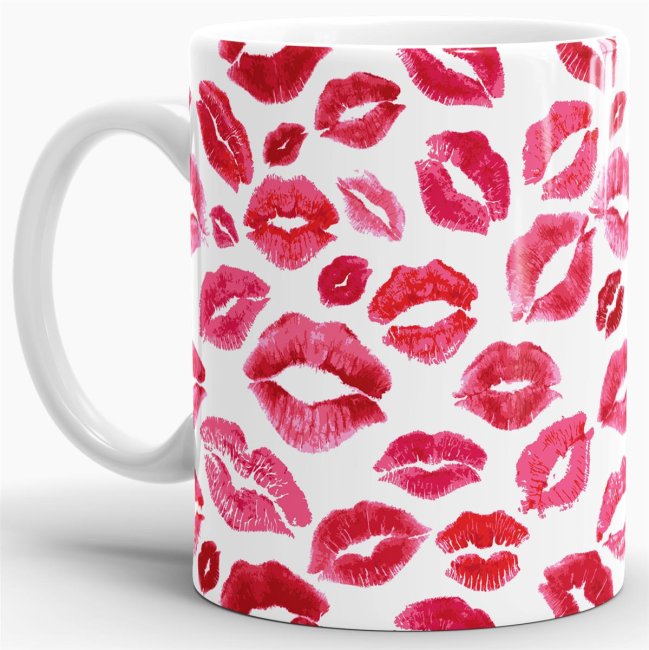 Tasse Rote Lippen