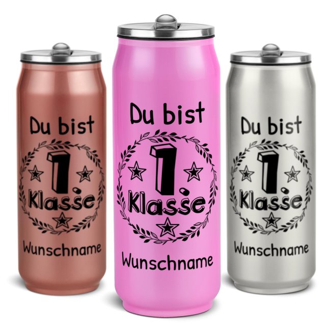 Cola-Dose - Du bist erste Klasse - mit Name - 3 Farben