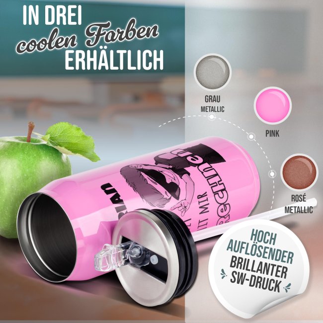 Cola-Dose - Rechnen Junge - mit Name - Pink 420 ml