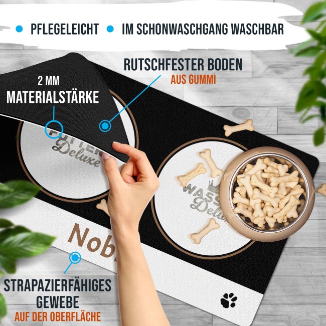 Napfunterlage mit Name personalisieren - Deluxe - 60 x 35 cm