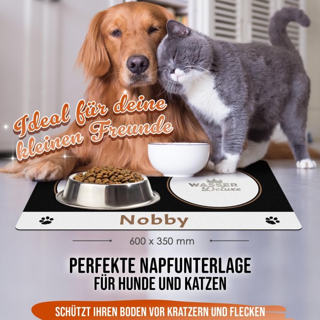 Napfunterlage mit Name personalisieren - Deluxe - 60 x 35 cm