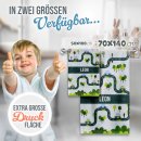 Kinder-Handtuch - Autos - mit Name - in zwei...