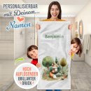 Kinder-Handtuch - Fuchs im Wald - mit Name - in zwei...