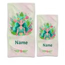 Kinder-Handtuch - Waldfee - mit Name - in zwei...