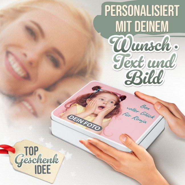 Geschenkdose mit Foto &amp; Text selbst gestalten - 1500 ml