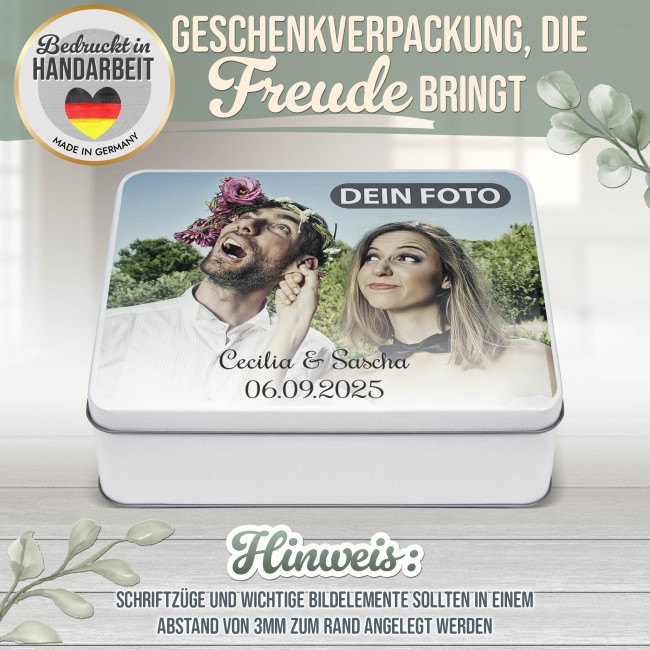 Geschenkdose mit Foto &amp; Text selbst gestalten - 2500 ml