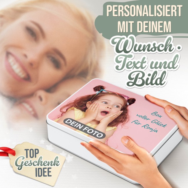 Geschenkdose mit Foto &amp; Text selbst gestalten - 2500 ml