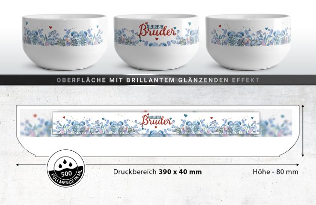 M&uuml;slisch&uuml;ssel - Allerliebster Bruder - 500 ml