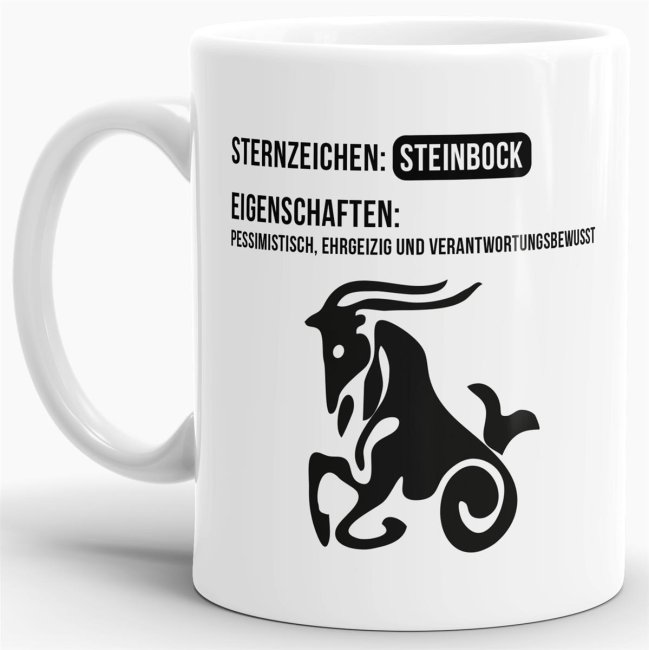 Tasse Sternzeichen Steinbock