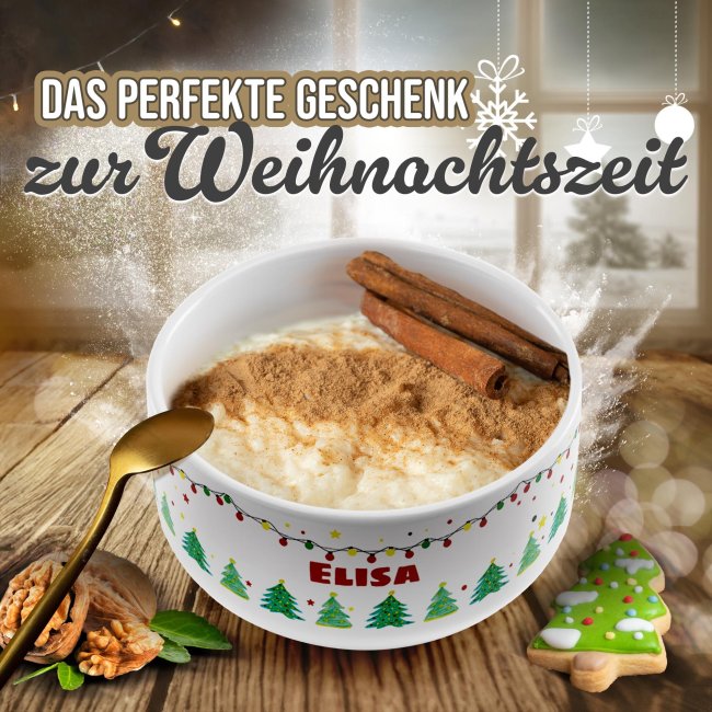 M&uuml;slisch&uuml;ssel - Frohe Weihnachten - mit Name - 500 ml