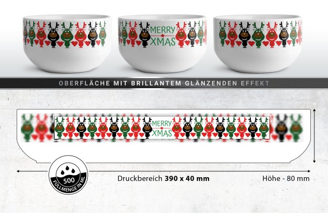 M&uuml;slisch&uuml;ssel - Merry XMAS - 500 ml