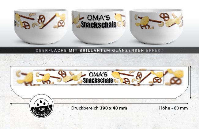 M&uuml;slisch&uuml;ssel - Omas Snackschale salzig - 500 ml