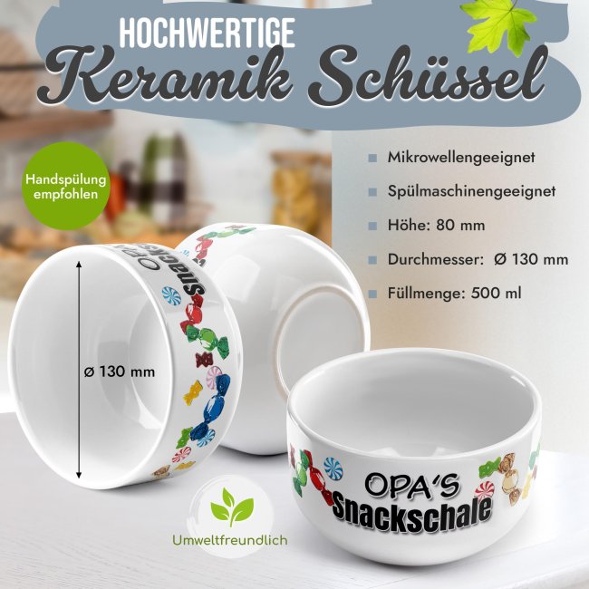 M&uuml;slisch&uuml;ssel - Opas Snackschale s&uuml;&szlig; - 500 ml