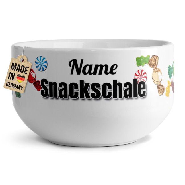 M&uuml;slisch&uuml;ssel - Snackschale s&uuml;&szlig; - mit Name - 500 ml