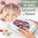 Kinder-Geschenkdose - Feuerwehr - mit Name - in drei...