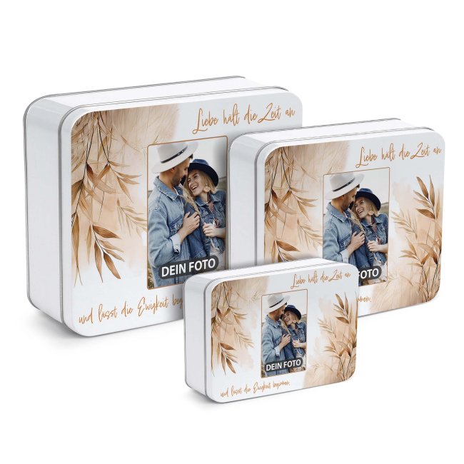 Geschenkdose - Liebe - mit Foto - in drei Gr&ouml;&szlig;en