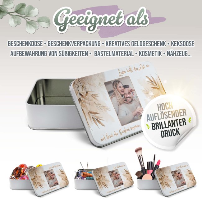Geschenkdose - Liebe - mit Foto - in drei Gr&ouml;&szlig;en