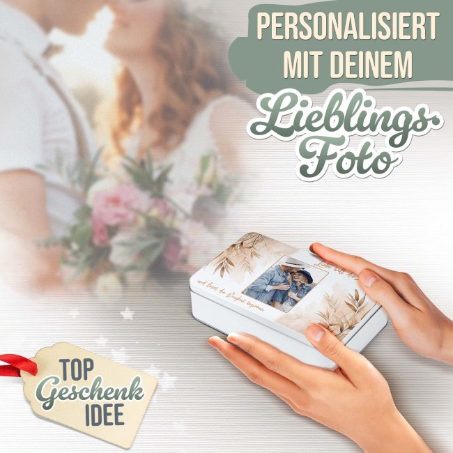 Geschenkdose - Liebe - mit Foto - in drei Gr&ouml;&szlig;en