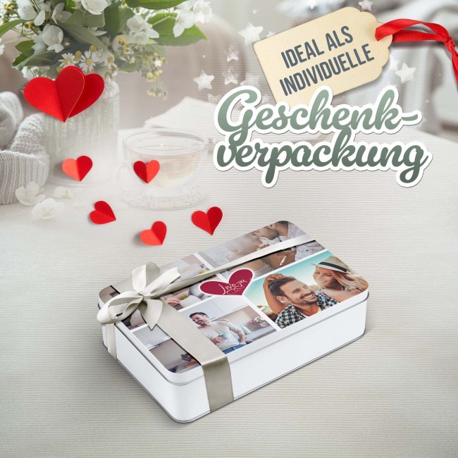 Liebe-Geschenkdose - Love you - mit Fotos - in drei Gr&ouml;&szlig;en