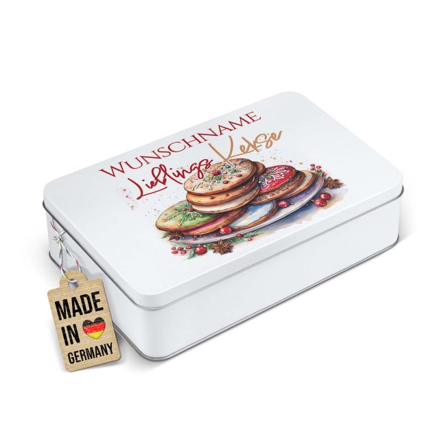 Keksdose mit Name - Lieblingskekse - 450 ml