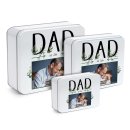 Geschenkdose f&uuml;r Papa - DAD seit - mit Foto &amp;...