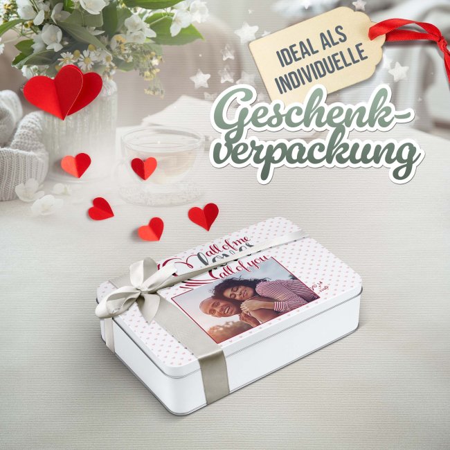 Liebe-Geschenkdose - All of me - mit Foto - in drei Gr&ouml;&szlig;en