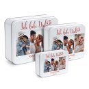 Liebe-Geschenkdose - Ich liebe Dich - mit 3 Fotos, Namen...