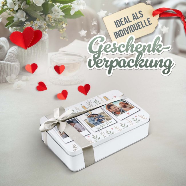 Liebe-Geschenkdose - Polaroids - mit 3 Fotos - in drei Gr&ouml;&szlig;en