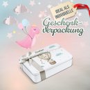 Geburt-Geschenkdose - Hei&szlig;luftballon Elefant - mit...