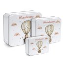 Geburt-Geschenkdose - Hei&szlig;luftballon L&ouml;we -...