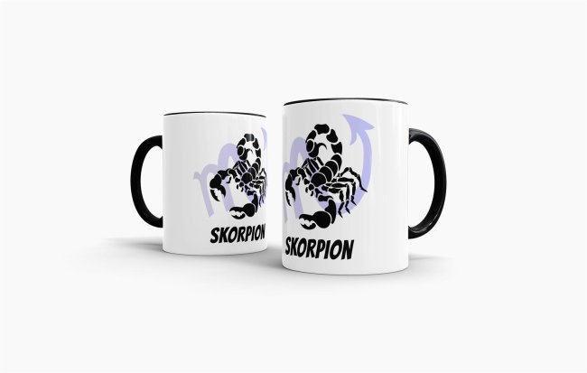 Tasse Sternzeichen Skorpion Bild