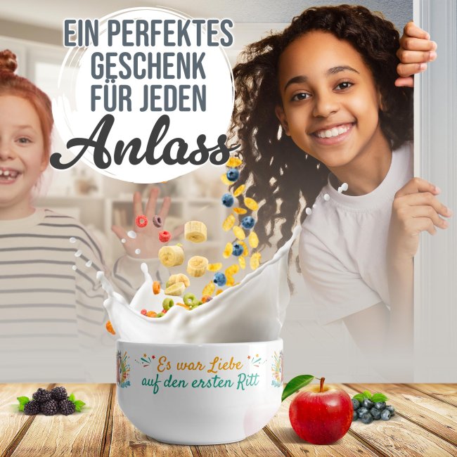 Pferde-M&uuml;slisch&uuml;ssel - Liebe auf den ersten Ritt - 500 ml