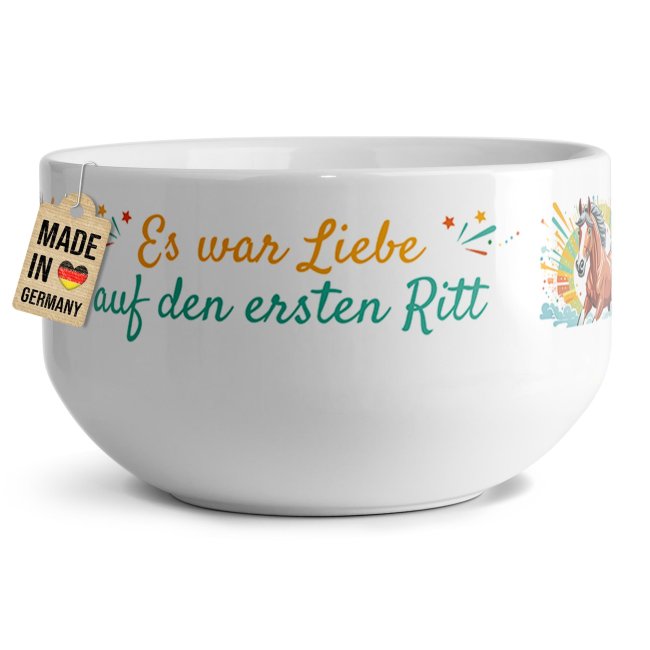 Pferde-M&uuml;slisch&uuml;ssel - Liebe auf den ersten Ritt - 500 ml