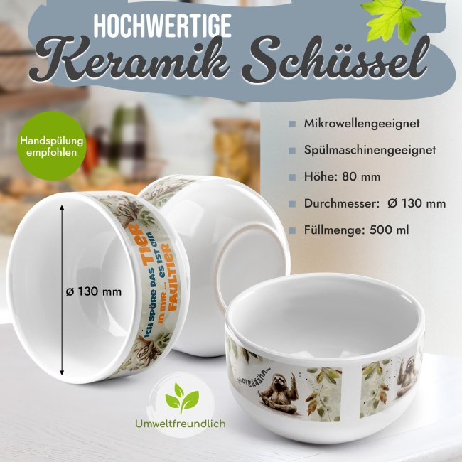 M&uuml;slisch&uuml;ssel - Das Tier in mir, ein Faultier - 500 ml