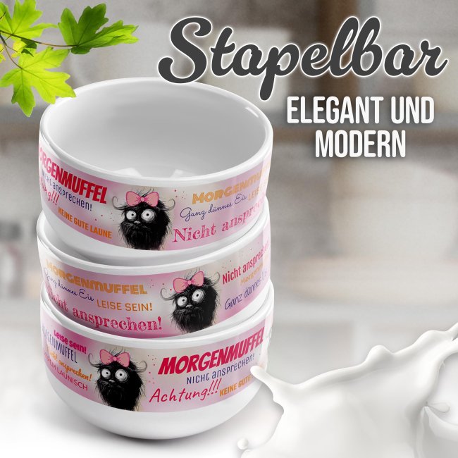 M&uuml;slisch&uuml;ssel f&uuml;r Frauen - Achtung Morgenmuffel - 500 ml