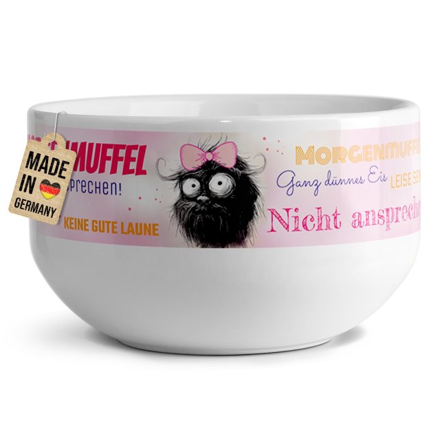 M&uuml;slisch&uuml;ssel f&uuml;r Frauen - Achtung Morgenmuffel - 500 ml