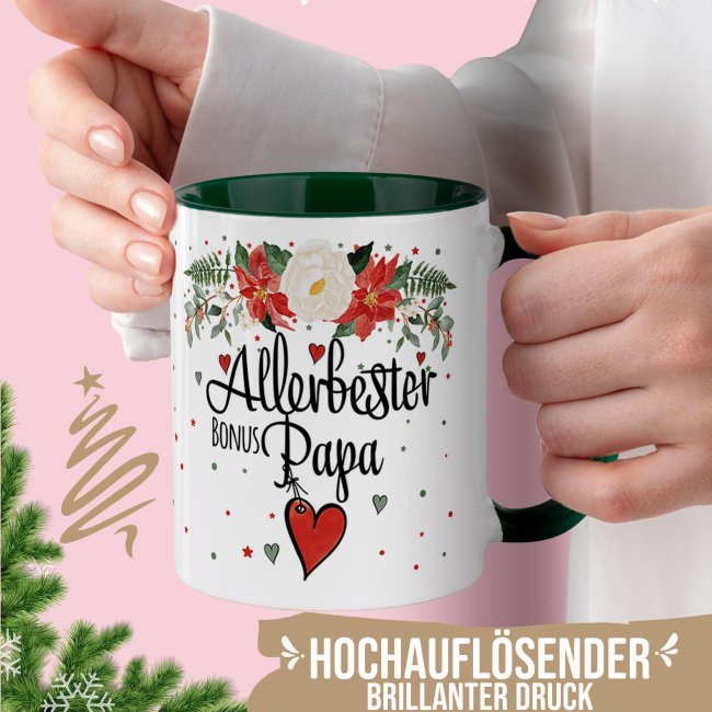 Weihnachtstasse f&uuml;r Bonuspapa - in 4 Farben