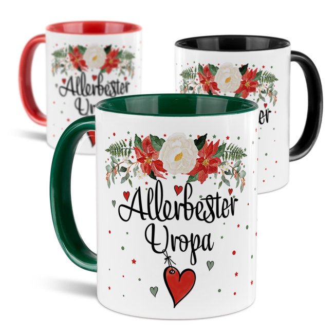 Weihnachtstasse f&uuml;r Uropa - in 4 Farben