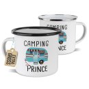 Emaille-Tasse f&uuml;r Camper - Camping Prince - 480 ml