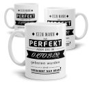 Tasse Kein Mann Ist Perfekt Oktober