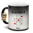 Magic Mug Zaubertasse mit Name - Du hast mein Herz...